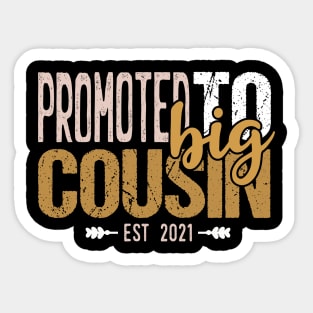 Promoted To Big Cousin Sticker